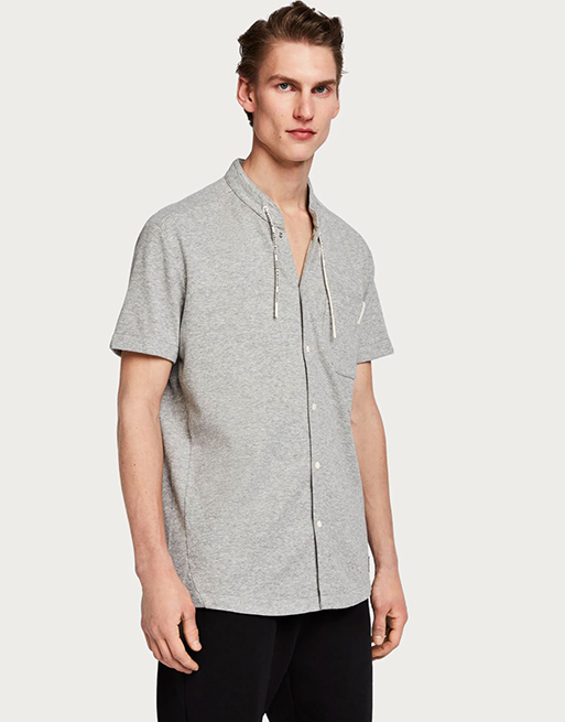 Grey Short Sleeved Shirt Club